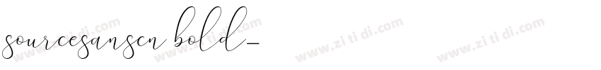 sourcesanscn bold字体转换